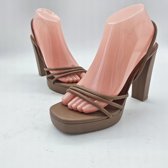 Jeffrey Campbell Strappy High Heel Slingback Sandals Size 9.5 US / 40 EU – Brown - Picture 12 of 12